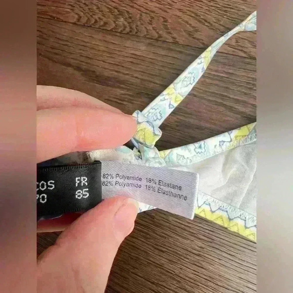 Change Women’s Blue Yellow Boho Bikini Beach Coastal Cute Swimsuit Top 32 - Picture 8 of 13